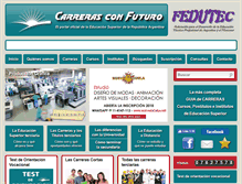 Tablet Screenshot of carrerasconfuturo.net